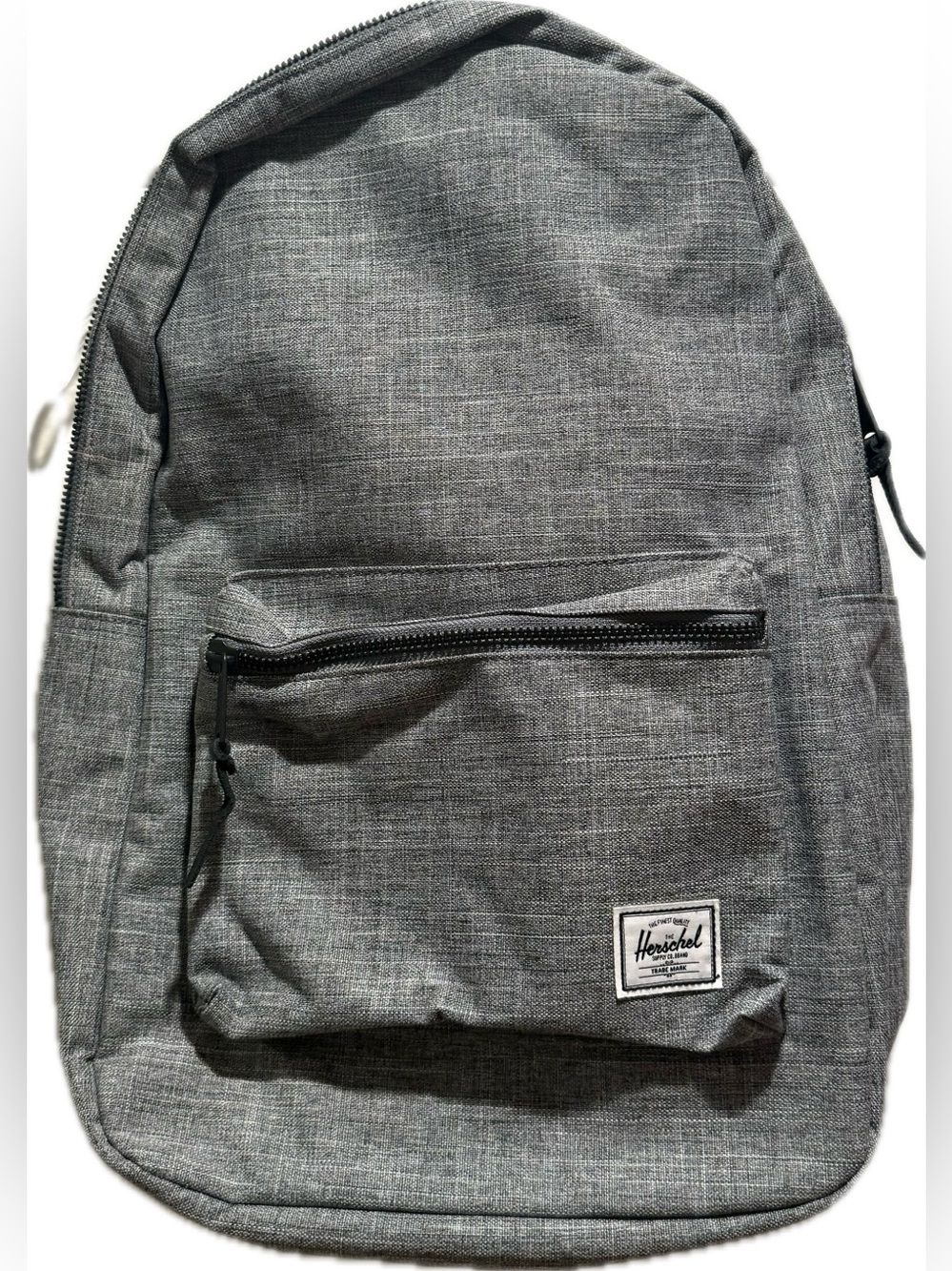 Herschel gray weatherproof heather nylon large computer backpack NWOT